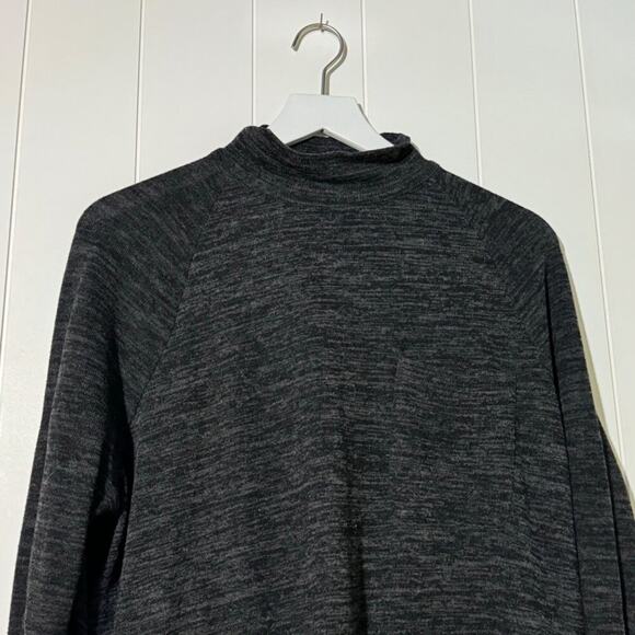 BDG Shirt Women's Small Relaxed Mock Soft Comfort Stretch Heathered Grey - Picture 2 of 7